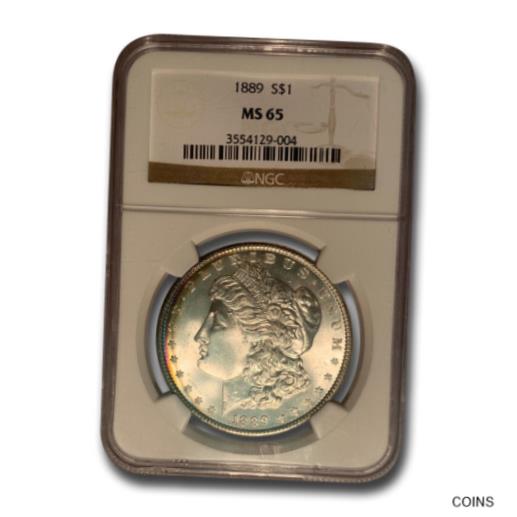  アンティークコイン コイン 金貨 銀貨  [送料無料] 1889 Morgan Dollar MS-65 NGC (Toned)