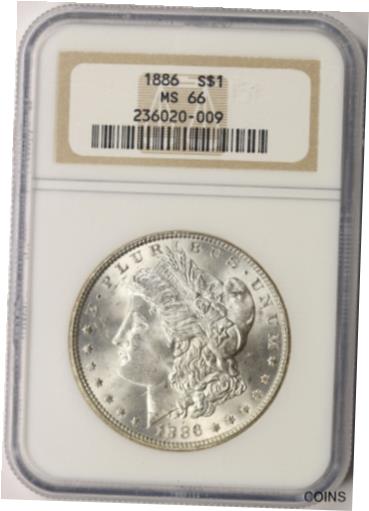 アンティークコイン コイン 金貨 銀貨 [送料無料] 1886 Morgan Dollar $1 NGC MS66のサムネイル