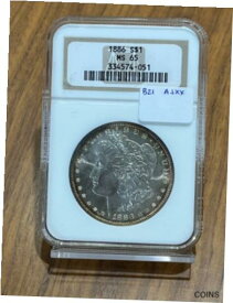 【極美品/品質保証書付】 アンティークコイン コイン 金貨 銀貨 [送料無料] 1886 Morgan Silver Dollar MS 65 NGC WITH TONING