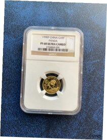 【極美品/品質保証書付】 アンティークコイン コイン 金貨 銀貨 [送料無料] 1990P PROOF GOLD 1/10 Oz CHINA PANDA NGC PF68 ULTRA CAMEO G10Y 10-YUAN YN