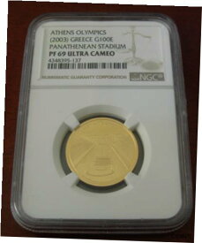 【極美品/品質保証書付】 アンティークコイン コイン 金貨 銀貨 [送料無料] Greece 2003 Gold 100 Euro NGC PF69UC Athens Olympics