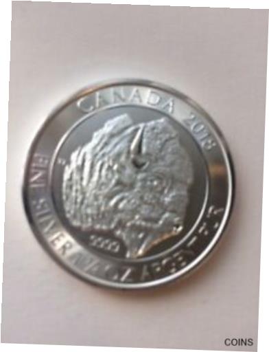 最大15%OFFクーポン  アンティークコイン コイン 金貨 銀貨  [送料無料] Canadian 2018 1 1 4 OZ .9999 Silver Bison-Buffalo $8 Coin