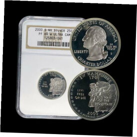 【極美品/品質保証書付】 アンティークコイン コイン 金貨 銀貨 [送料無料] UNITED STATES. 2000, 25 Cents, Silver - NGC PF69 - New Hampshire Quarter
