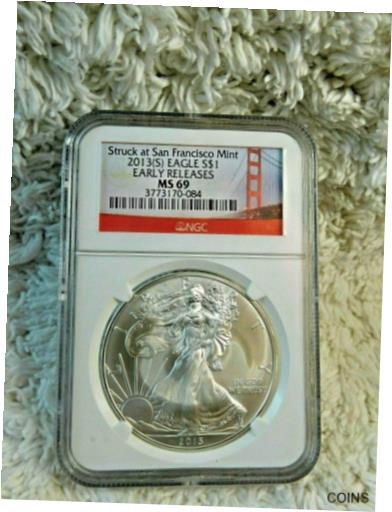 アンティークコイン コイン 金貨 銀貨 [送料無料] 2013 S American Silver Dollar....Early Releases MS 69...NGC