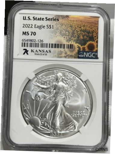 アンティークコイン コイン 金貨 銀貨 [送料無料] U.S. State Series 2022 Eagle S$1 
