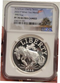 【極美品/品質保証書付】 アンティークコイン コイン 金貨 銀貨 [送料無料] 2022-P NGC PF70 American Liberty 1 oz Silver Proof Medal , Iwo jima special ""