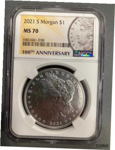 アンティークコイン コイン 金貨 銀貨 [送料無料] 2021S Morgan Silver Dollar - NGC MS70 (w/OGP)のサムネイル