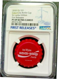 【極美品/品質保証書付】 アンティークコイン コイン 金貨 銀貨 [送料無料] 2020 FIJI 6 Gram Silver $1 Coin Sri Lanka Coca-Cola Bottle Cap NGC PF69UC