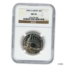 【極美品/品質保証書付】 アンティークコイン コイン 金貨 銀貨 [送料無料] 1986 D American Liberty Coin MS-70 50? MS70 NGC