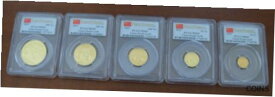 【極美品/品質保証書付】 アンティークコイン 金貨 China 2013 Gold 5 Coin Full Panda First Strike Set All Coins PCGS MS69 [送料無料] #gct-wr-012181-4557