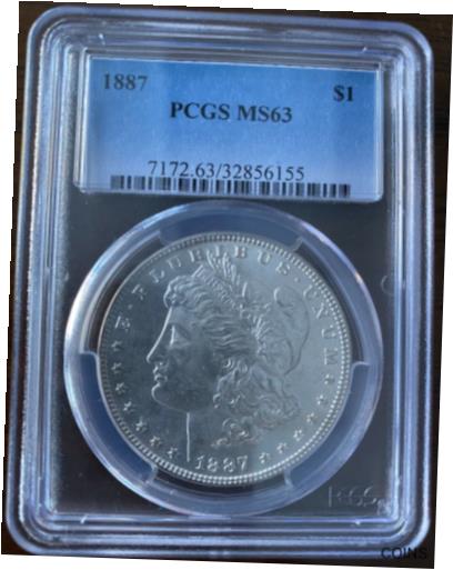 アンティークコイン 硬貨 1887-P MORGAN DOLLAR MS63 PCGS GREAT SATIN LUSTER [送料無料] #oot-wr-012198-3519