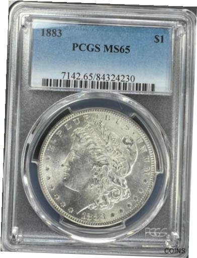  アンティークコイン コイン 金貨 銀貨  [送料無料] 1883-P Morgan Silver Dollar PCGS MS65 - Blast White  Frosty - Looks 66