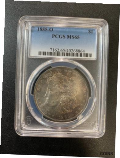 アンティークコイン コイン 金貨 銀貨 [送料無料] 1885 O MORGAN DOLLAR PCGS MS-65 - UNCIRCULATED - TONING - CERTIFIED SLAB - $1のサムネイル