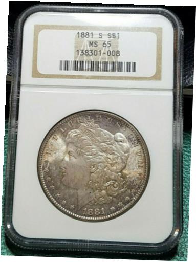 アンティークコイン コイン 金貨 銀貨 [送料無料] 1881-S Morgan Dollar PCGS MS-65 