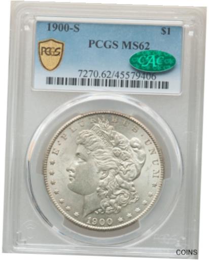 アンティークコイン コイン 金貨 銀貨 [送料無料] 1900-S MORGAN DOLLAR PCGS MS62 CACのサムネイル