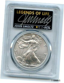 【極美品/品質保証書付】 アンティークコイン コイン 金貨 銀貨 [送料無料] 2021 $1 American Silver Eagle Type 1 PCGS PSA MS70 Legends of Life John Smoltz