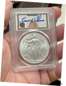 【極美品/品質保証書付】 アンティークコイン コイン 金貨 銀貨 [送料無料] 2021 $1 Silver Eagle Type-1 PCGS MS70 FDOI NMBHOF Lenny Wilkens Signature
