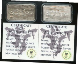 【極美品/品質保証書付】 アンティークコイン コイン 金貨 銀貨 [送料無料] PIT BULLION Heist series Strip Club Rare Antique & Proof set 1OZ 999 Fine silver