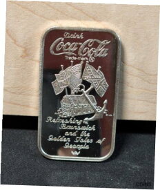 【極美品/品質保証書付】 アンティークコイン コイン 金貨 銀貨 [送料無料] RARE Vintage 1978 Brunswick Coca Cola 1oz .999 Silver Bar WWM