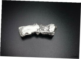 【極美品/品質保証書付】 アンティークコイン コイン 金貨 銀貨 [送料無料] POKEMON Logo .999 Fine Silver Hand Poured .75 3/4 oz Loaf Bar w/ COA