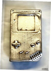 【極美品/品質保証書付】 アンティークコイン コイン 金貨 銀貨 [送料無料] Vintage Video Game Nintendo Gameboy 2 oz .999 Hand Poured Silver Bar w/COA