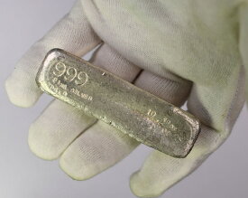 【極美品/品質保証書付】 アンティークコイン コイン 金貨 銀貨 [送料無料] PG & G PROSPECTOR'S GOLD & GEMS Vintage poured silver bar - Great find!