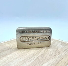 【極美品/品質保証書付】 アンティークコイン コイン 金貨 銀貨 [送料無料] ENGELHARD 10oz bar .999 Old-Pour Vintage P-Series Bullion