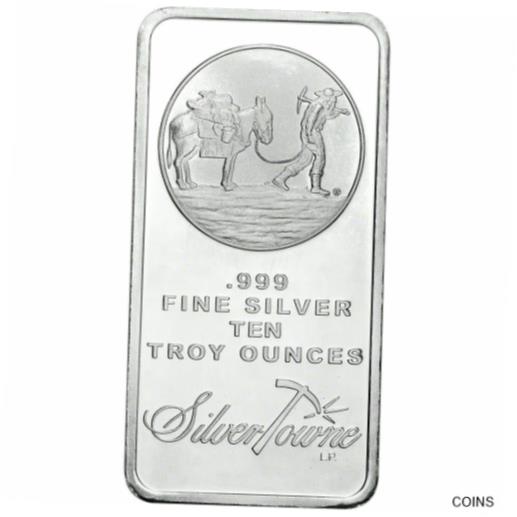 アンティークコイン コイン 金貨 銀貨 [送料無料] 10 oz Silver Bar - SilverTowneのサムネイル