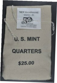 【極美品/品質保証書付】 アンティークコイン コイン 金貨 銀貨 [送料無料] 2000 D New Hampshire State Quarters $25.00 U.S. Mint Bag-unopened W/unopened box