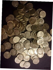 【極美品/品質保証書付】 アンティークコイン コイン 金貨 銀貨 [送料無料] 1 POUND LB BAG ALL DIMES (16 OUNCES OZ) U.S. Junk Silver Coins ALL 90% PRE '64