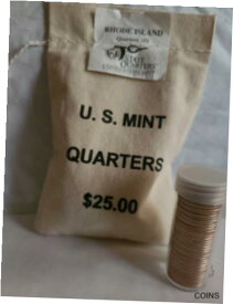 【極美品/品質保証書付】 アンティークコイン コイン 金貨 銀貨 [送料無料] 2001 D Rhode Island State Quarters 1 Full Roll from US Mint Bag One Full Roll