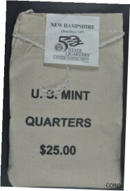【極美品/品質保証書付】 アンティークコイン コイン 金貨 銀貨 [送料無料] 2000 P New Hampshire State Quarters $25.00 U.S. Mint Bag-unopened W/unopened box