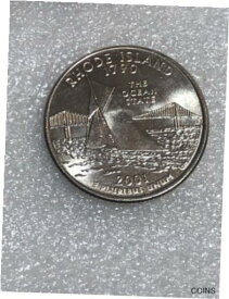 【極美品/品質保証書付】 アンティークコイン コイン 金貨 銀貨 [送料無料] 2001 D Rhode Island State Quarter 40 Coin Roll (From US Mint Bag)