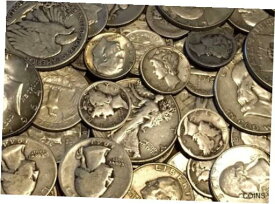 【極美品/品質保証書付】 アンティークコイン コイン 金貨 銀貨 [送料無料] 1/8 TROY POUND BAG MIXED 90% SILVER COINS-US MINTED-No Junk-No Nickels!