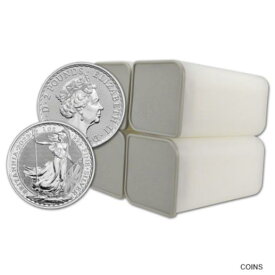 【極美品/品質保証書付】 アンティークコイン 銀貨 2023 Great Britain Silver Britannia ?2 - 1 oz - BU - 100 Coins in 4 Mint Tubes [送料無料] #scf-wr-012262-251