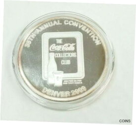 【極美品/品質保証書付】 アンティークコイン コイン 金貨 銀貨 [送料無料] 999 1oz Fine Silver ROUND COCA COLA COKE 35TH ANN CONV CLUB DENVER K924