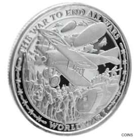 【極美品/品質保証書付】 アンティークコイン コイン 金貨 銀貨 [送料無料] 1 - 1 oz .999 Silver Round - 2019 Patriot - World War 1- Brilliant Uncirculated
