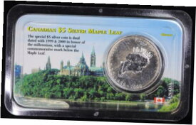 【極美品/品質保証書付】 アンティークコイン コイン 金貨 銀貨 [送料無料] 2000 Canadian $5 Maple Leaf 1 oz Fine Silver Firework Privy | Parliament Hill