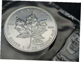 【極美品/品質保証書付】 アンティークコイン コイン 金貨 銀貨 [送料無料] 1999-2000 Canadian Silver Maple Leaf-Fireworks Privy ~ Sealed in RCM Plastic ~