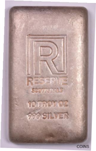 アンティークコイン コイン 金貨 銀貨 [送料無料] Scottsdale Reserve 10 oz Silver Bar 0.999のサムネイル