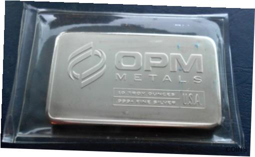 アンティークコイン コイン 金貨 銀貨 [送料無料] 10 Oz .999 Fine Silver Bar OPM Ohio Precious Metals - 311 Grams - Testedのサムネイル