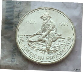 【極美品/品質保証書付】 アンティークコイン コイン 金貨 銀貨 [送料無料] 1984 SILVER THE AMERICAN PROSPECTOR 1 OZ .999 FINE SILVER APMEX ROUND