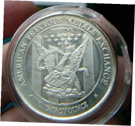 【極美品/品質保証書付】 アンティークコイン コイン 金貨 銀貨 [送料無料] .999 Fine 1oz Silver American Precious Metal Exchange APMEX Round Art #1885