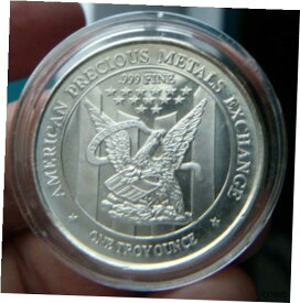 【極美品/品質保証書付】 アンティークコイン コイン 金貨 銀貨 [送料無料] .999 Fine 1oz Silver American Precious Metal Exchange APMEX Round Art #1886