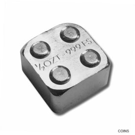 【極美品/品質保証書付】 アンティークコイン コイン 金貨 銀貨 [送料無料] Building Blocks LEGO 1/2 Troy Oz 999 Fine Silver Bar Stackable 2x2 - JN899
