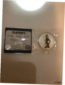 【極美品/品質保証書付】 アンティークコイン コイン 金貨 銀貨 [送料無料] Playboy 1/2 oz .999 Fine Silver PROTOTYPE Round Miss February 2002 Medal