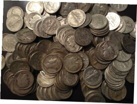 【極美品/品質保証書付】 アンティークコイン コイン 金貨 銀貨 [送料無料] 12 OUNCE BAG Dimes U.S. Junk Silver Bullion Coins ALL 90% Silver Pre 1965 ONE !