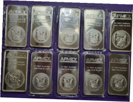 【極美品/品質保証書付】 アンティークコイン 銀貨 APMEX 10oz Silver Bar lot of (10) [送料無料] #sof-wr-012288-393