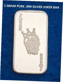 【極美品/品質保証書付】 アンティークコイン 銀貨 JOKER - 1 GRAM GR G .999 Fine Pure Solid Silver Bullion Bar [送料無料] #sof-wr-012299-197