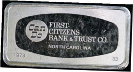 【極美品/品質保証書付】 アンティークコイン コイン 金貨 銀貨 [送料無料] Franklin Mint 1000 Grain Sterling Silver Bar First Citizens Bank & Trust CO. NC